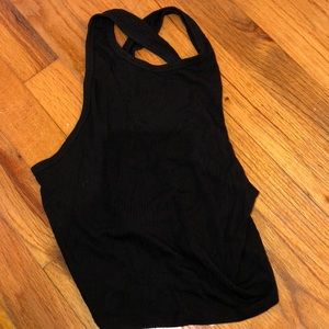 Black crop top